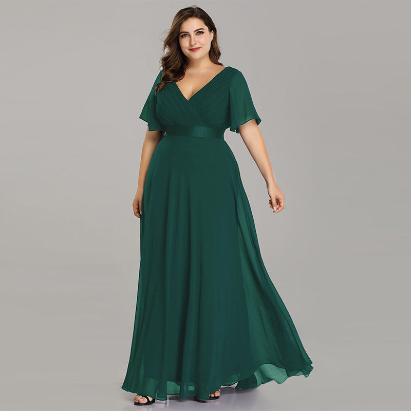 Chiffon evening dress