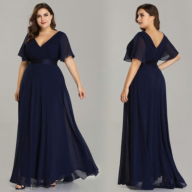Chiffon evening dress