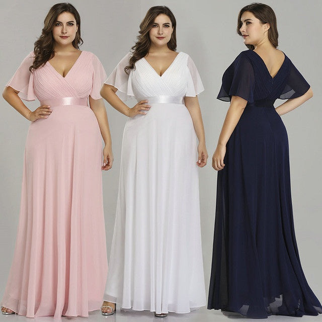 Chiffon evening dress