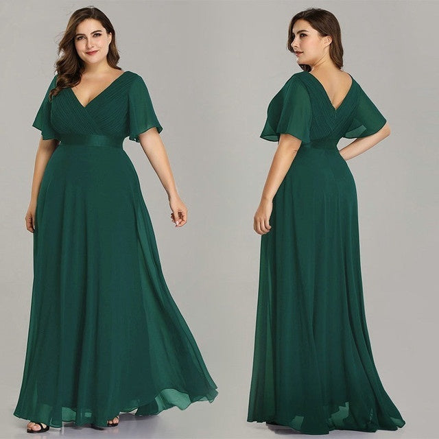 Chiffon evening dress