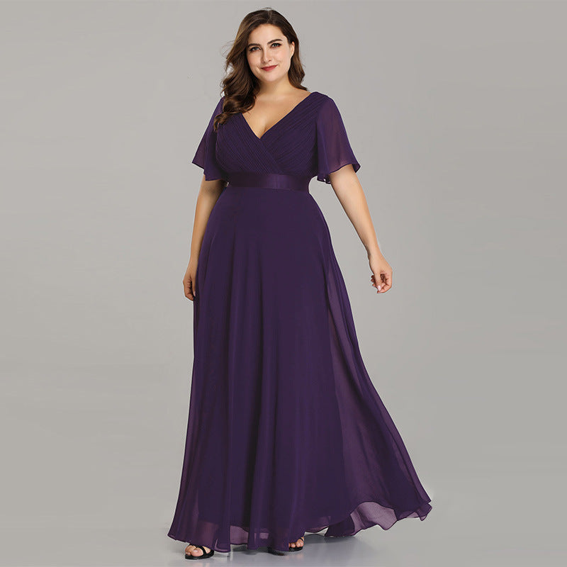 Chiffon evening dress