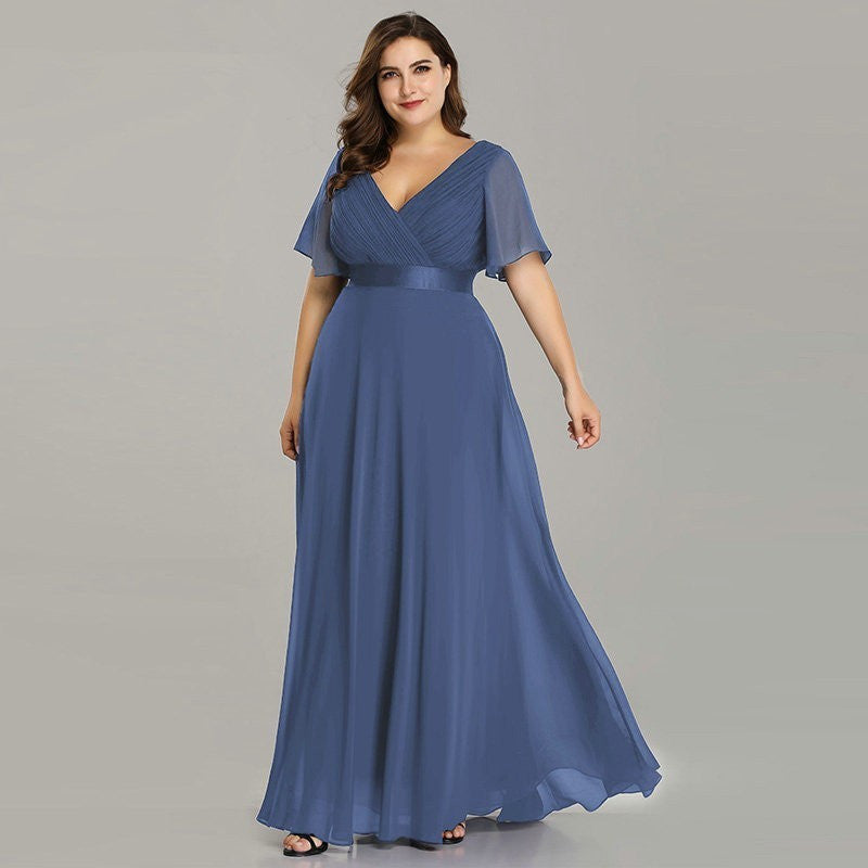 Chiffon evening dress
