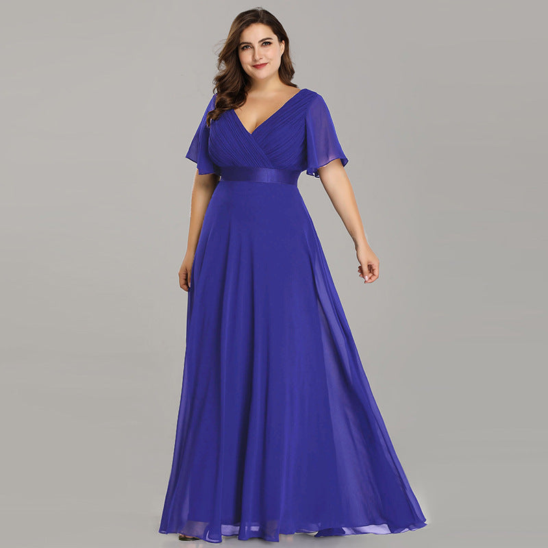 Chiffon evening dress