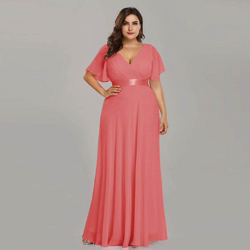 Chiffon evening dress