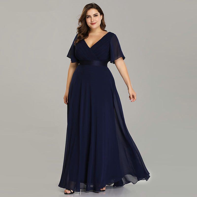 Chiffon evening dress