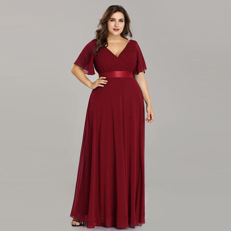 Chiffon evening dress